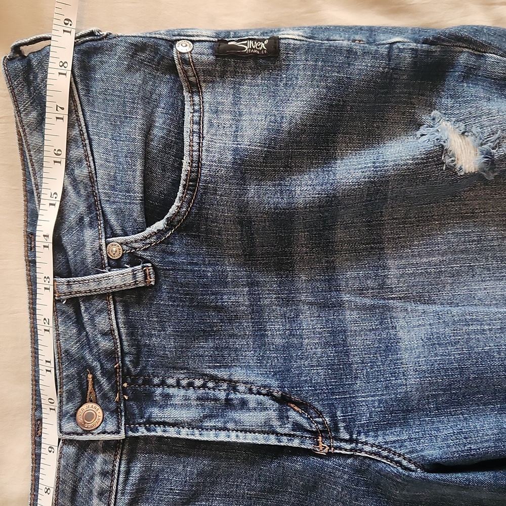 Silver Boyfriend Jeans - Picture 5 of 6